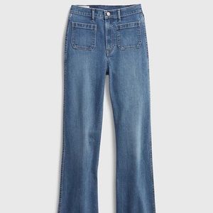 GAP High Rise '70s Flare Jeans with Washwell